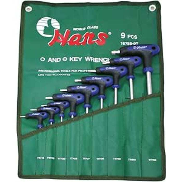 Hans 9-Piece Star Key Set with Plastic Handle (T10–T50) – Precision and Excellent Control – Code: 16755-9T